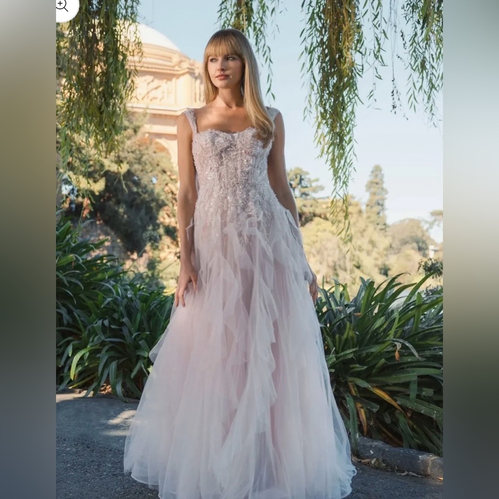 Mac Duggal Pink Wedding Dress